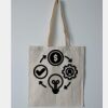 Budget Calico Tote Bag Thumbnail